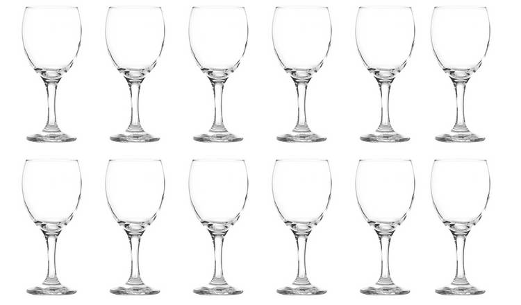 Home Essentials Set of 12 Wine Glasses