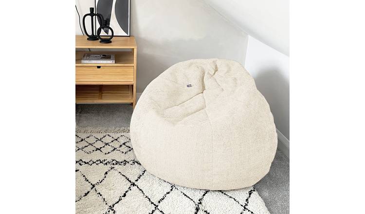 Rucomfy Waffle Slouchbag Beanbag - Cream