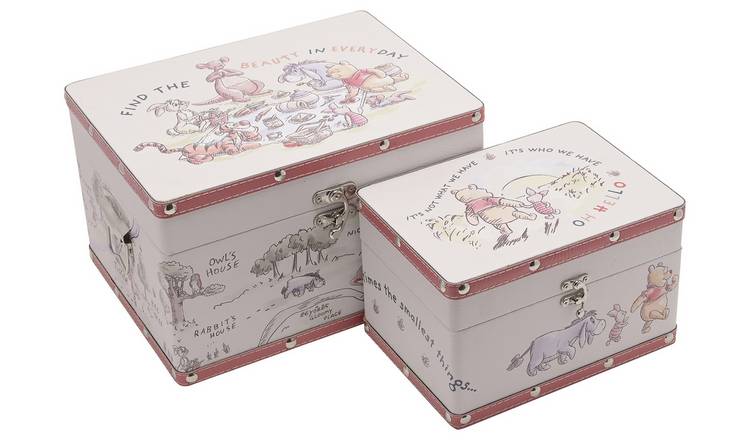 Disney Winnie The Pooh Storage Boxes - Set of 2