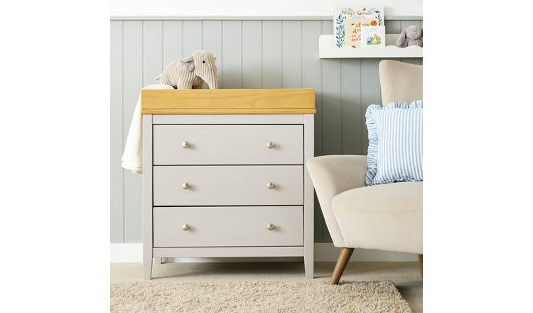 Cuggl Canterbury Nursery 3 Drawer Chest - Grey