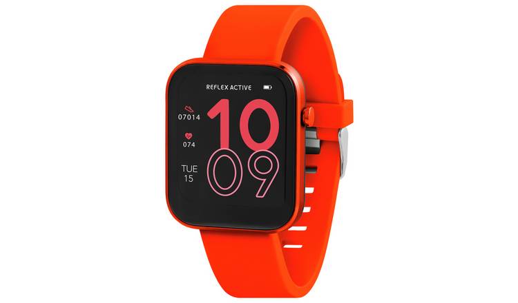 Reflex Active Series 12 Red Strap Smart Watch