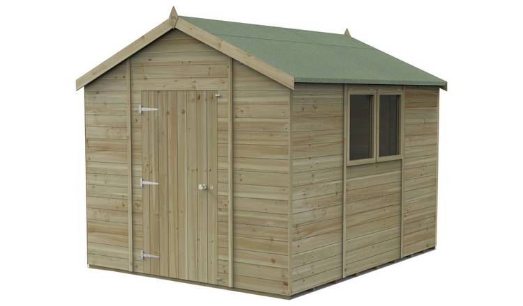 Forest Timberdale 2 Windows Apex Shed - 10 x 8ft