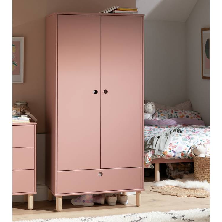 Habitat Kids Eden 2 Door Wardrobe - Pink 0