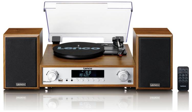 Lenco MC-160WD Belt-Drive Turntable with Bluetooth - Oak