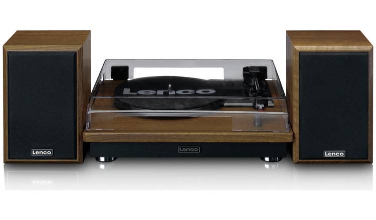 Lenco LS-100WD Belt-Drive Turntable with Bluetooth - Oak