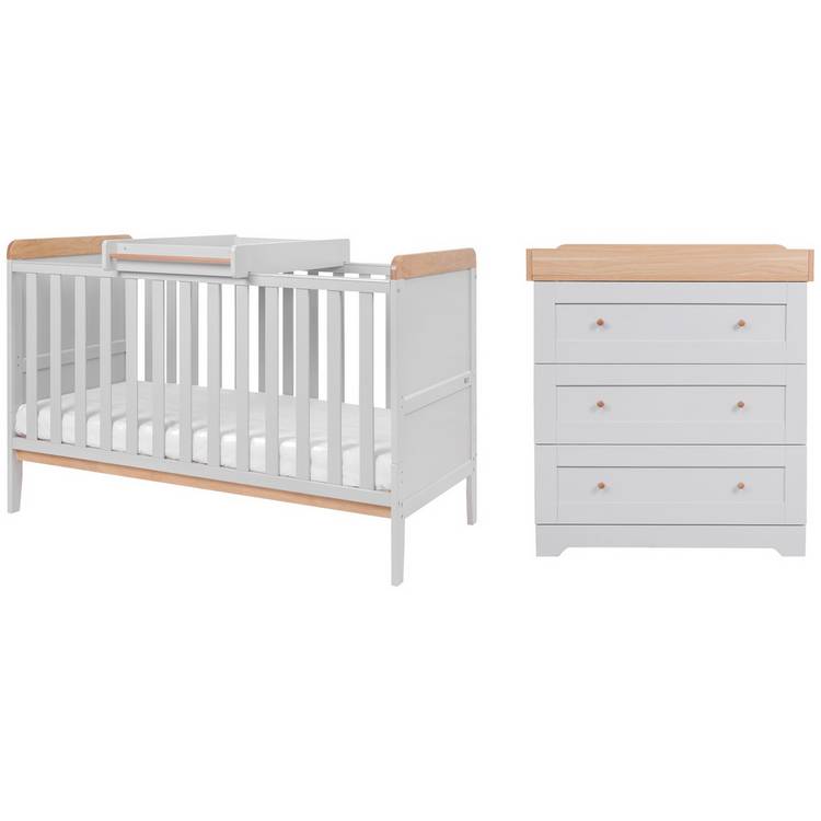 Tutti Bambini Rio 2 Piece Nursery Furniture Set - Dove Grey 0