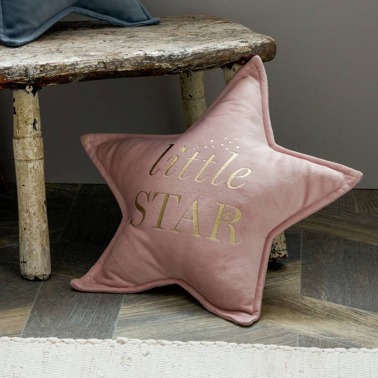 Bambino Little Star Cushion - Blush - 30x30cm 0