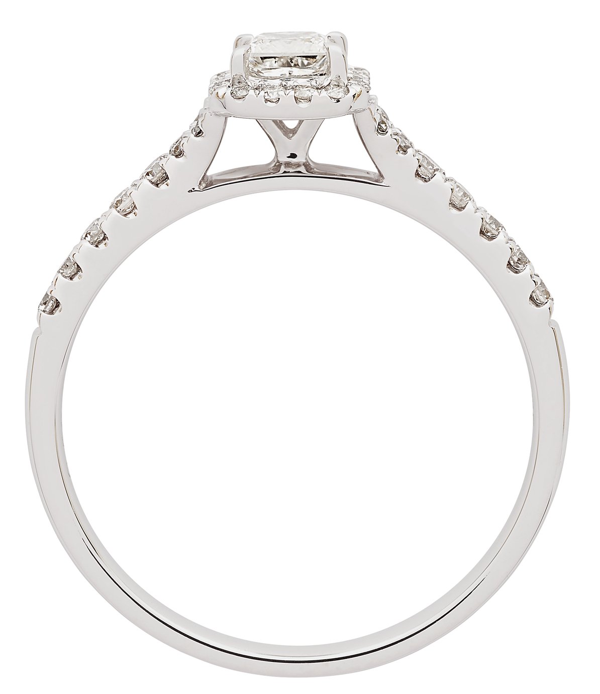 Revere 9ct White Gold 0.50ct tw Diamond Halo Ring Review