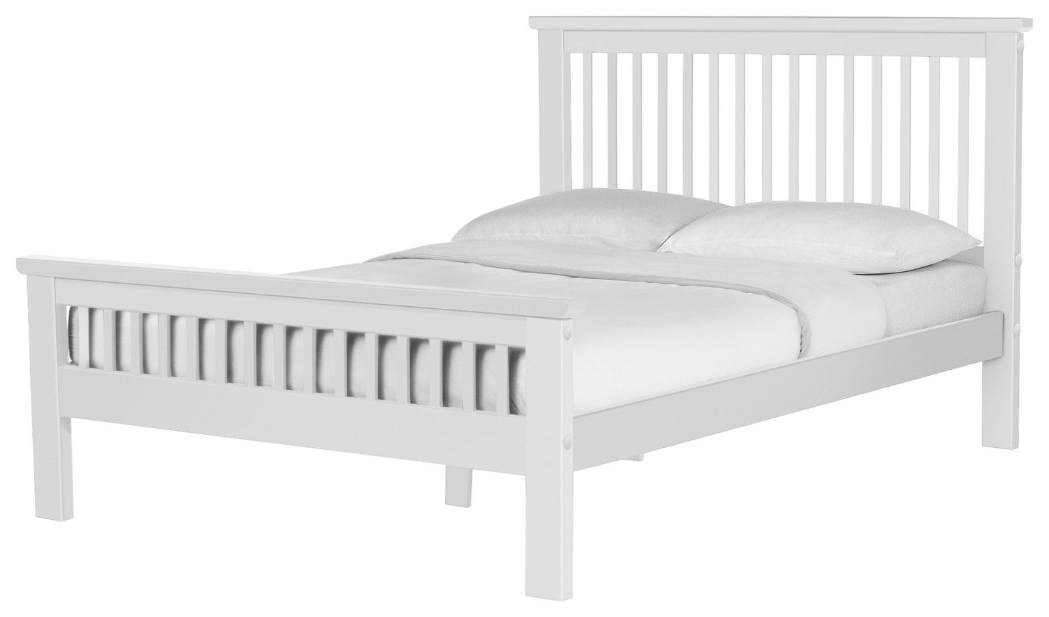 Argos Home Aubrey Kingsize Wooden Bed Frame - White