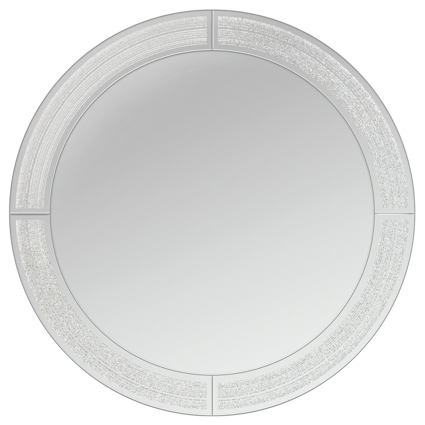 Innova Home Glitter Ascot Mirror - Silver