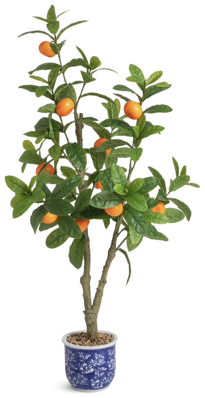 Home 41 inch Tall Faux Orange Tree