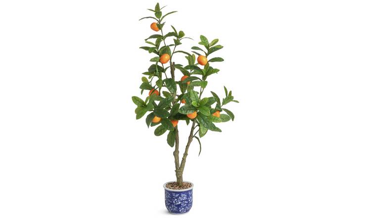 Home 41 inch Tall Faux Orange Tree