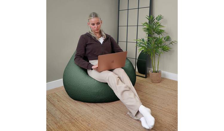 Rucomfy Fabric Snug Slouchbag Beanbag - Moss Green