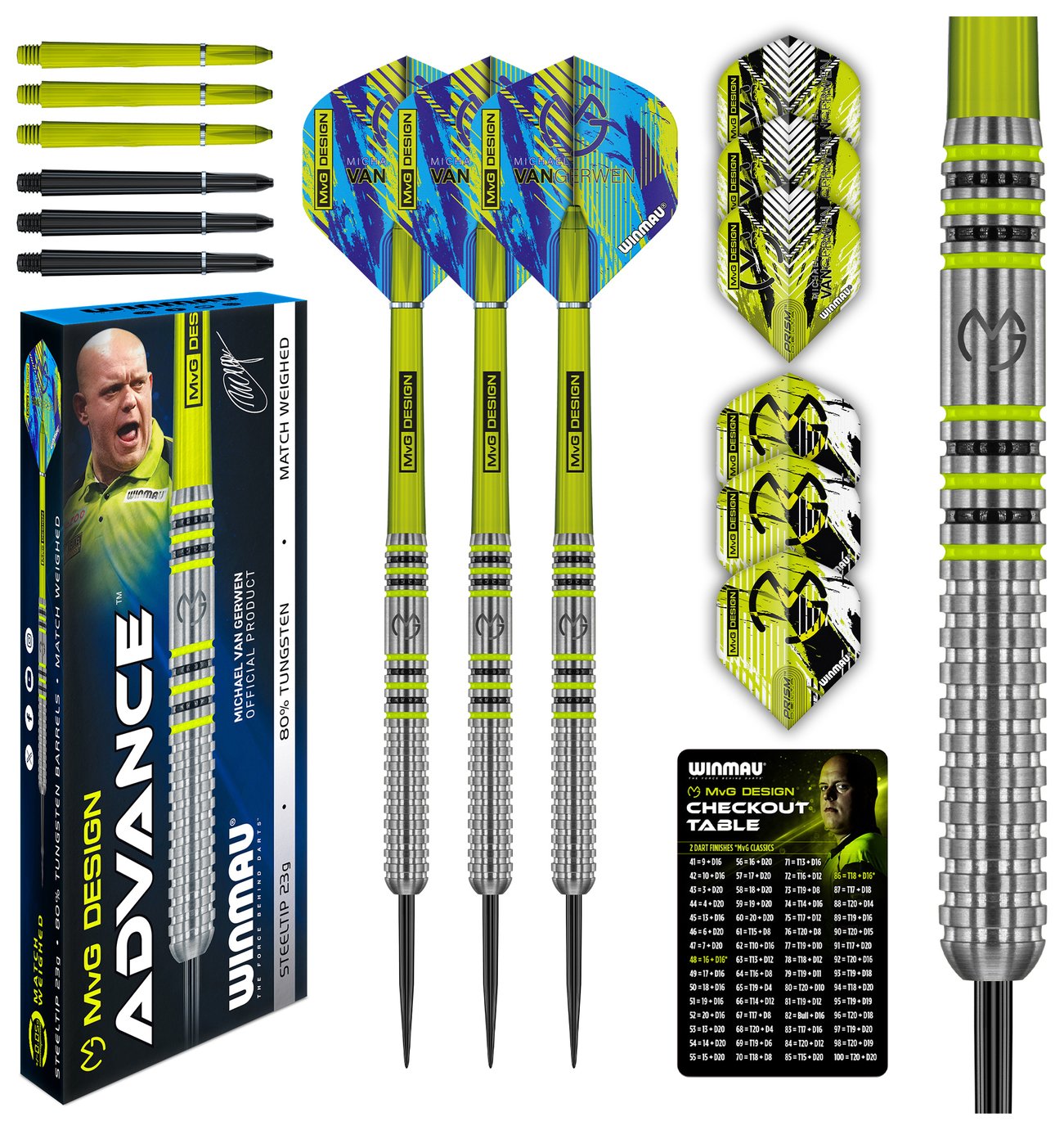 Winmau Michael van Gerwen MvG Advance 23g Tungsten Darts