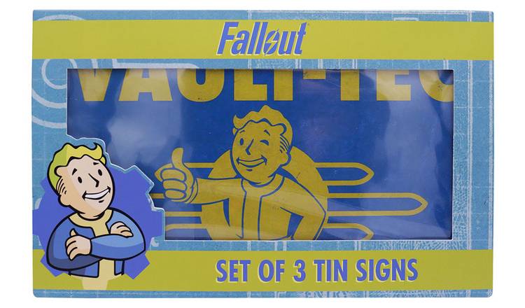 Fallout Set Of 3 Tin Signs