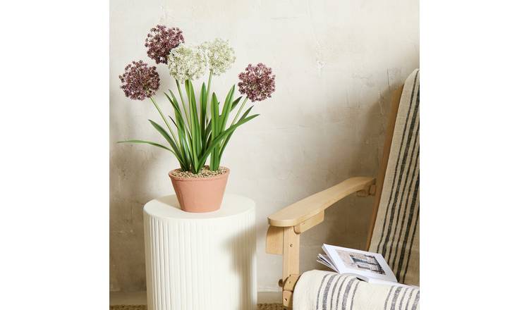 Home 24 inch Tall Faux Allium Plant