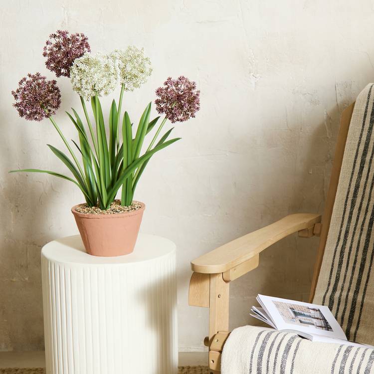 Home 24 inch Tall Faux Allium Plant 0