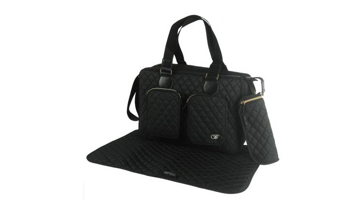 My Babiie Billie Faiers Black Quilted Change Bag