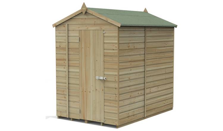 Forest Beckwood Shiplap Windowless Apex Shed - 5 x 7ft