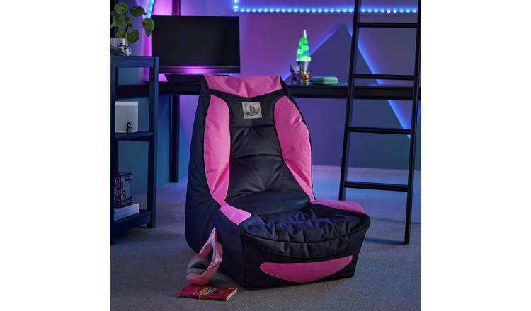 Kaikoo Teen Playstation Bean Bag Chair - Pink & Black