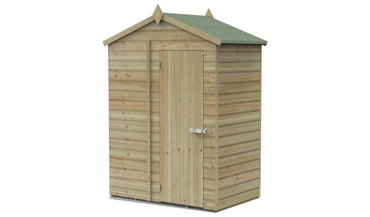 Forest Beckwood Shiplap Windowless Apex Shed - 5 x 3ft