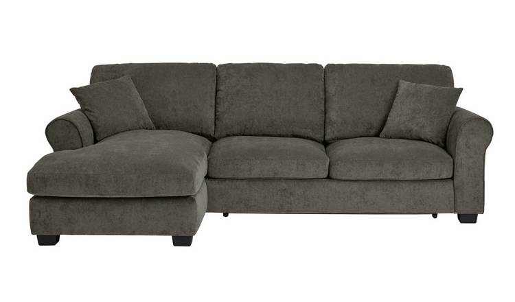 Argos Home Taylor Left Hand Corner Chaise Sofa Bed - Grey