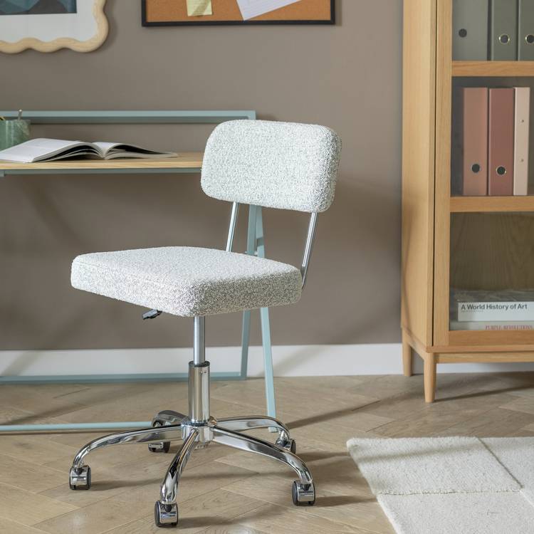 Habitat Haki Fabric Office Chair - Grey 0