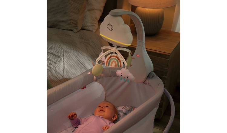 Buy Fisher Price Rainbow Showers Bassinet to Bedside Mobile