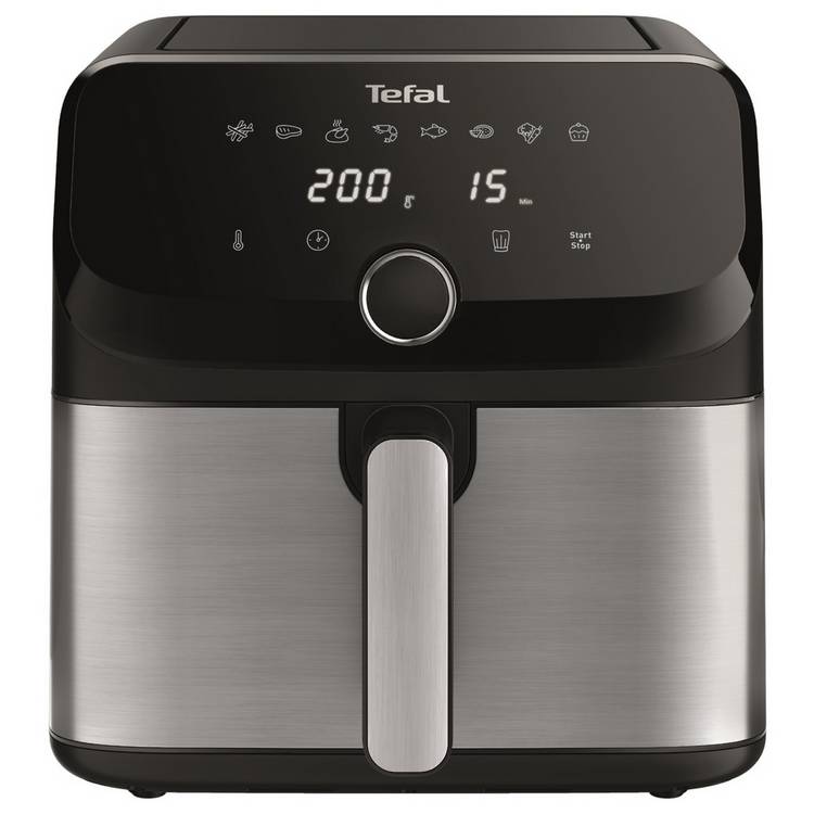 Tefal Easy Fry Mega 7.5L Air Fryer - Stainless Steel  0