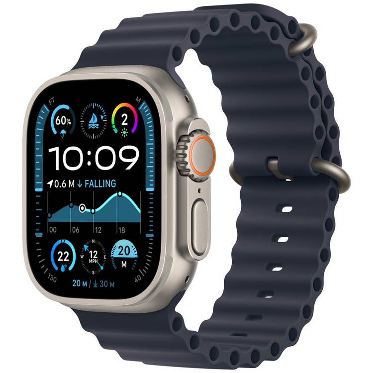 Apple Watch Ultra 2 2024 49mm Natural Navy Ocean Band 0
