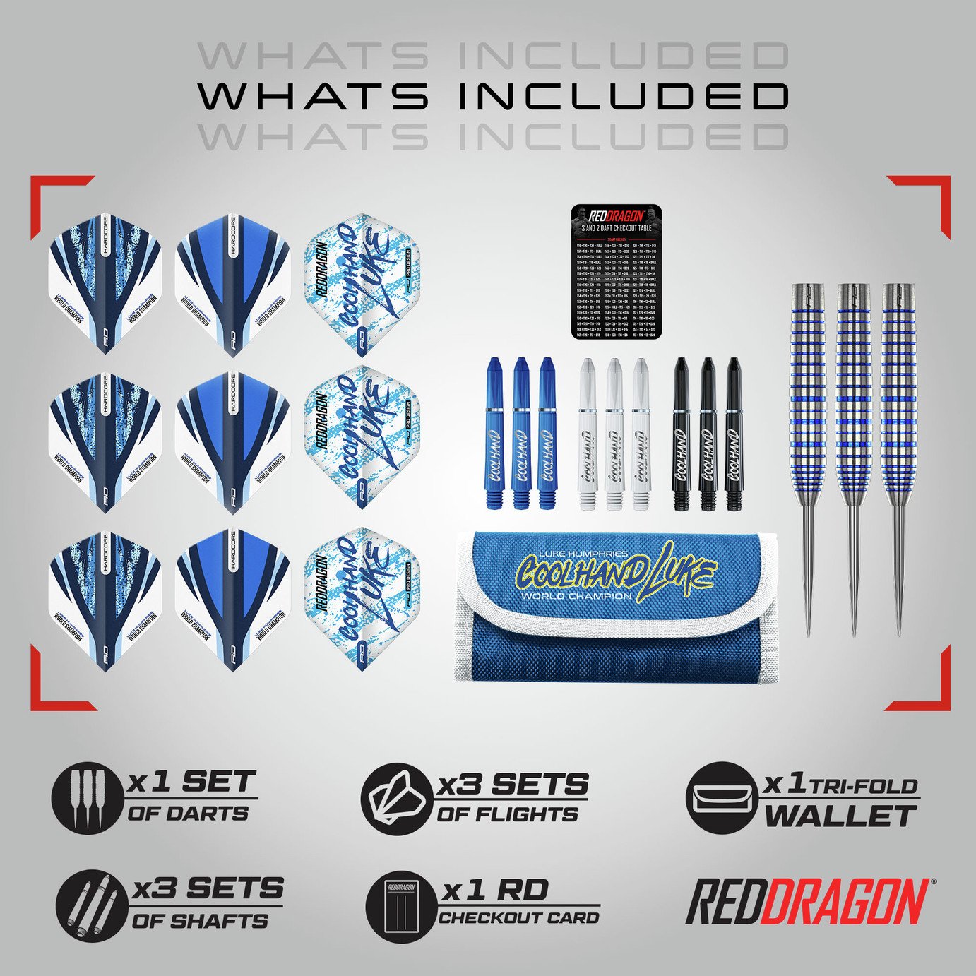 Buy Red Dragon Luke Humphries Coolhand 22g 90% Tungsten Darts