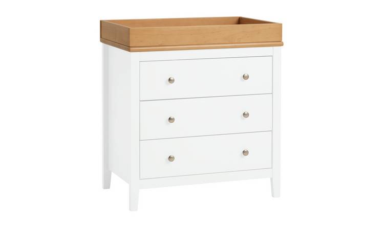 Cuggl Canterbury Nursery 3 Drawer Chest - White