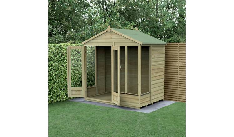 Forest Beckwood Shiplap Apex Summerhouse - 7 x 5ft