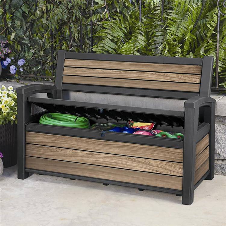 Keter Signature Storage Bench, Oak 0