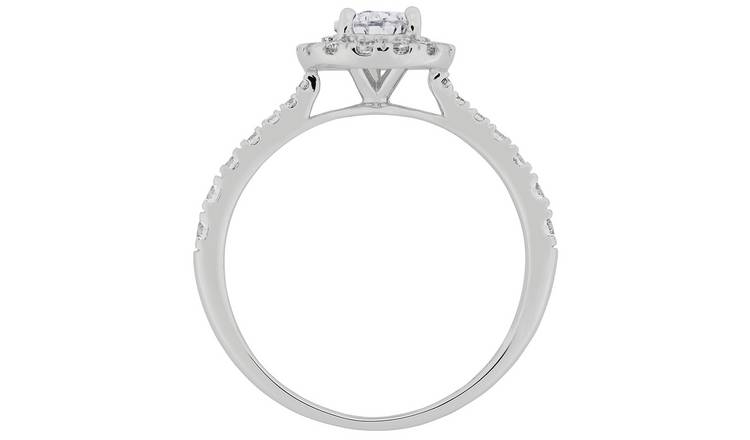 Argos white gold engagement on sale rings