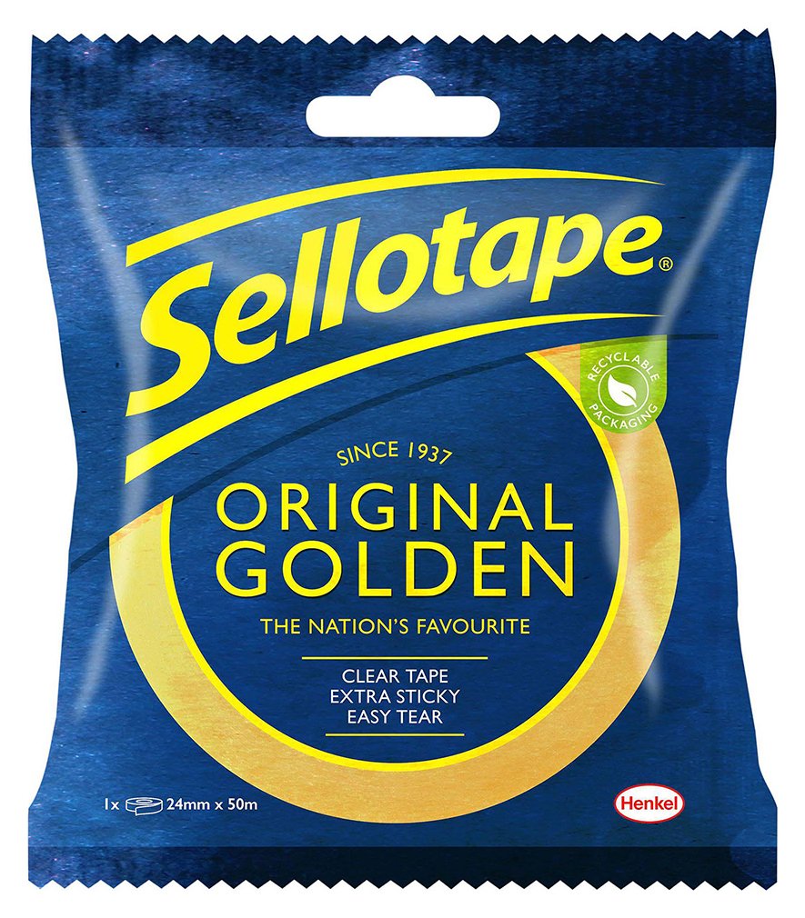 Sellotape Original Golden Tape - 24mm x 50m