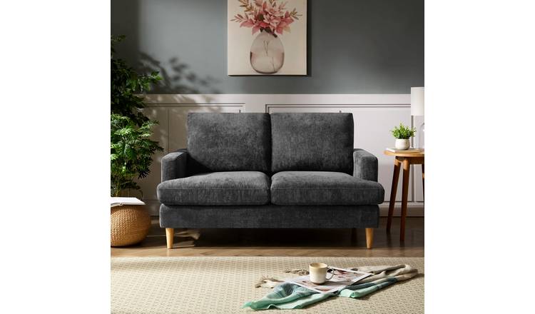 Artemis Home Newsome 2 Seat Fabric Sofa - Dark Grey