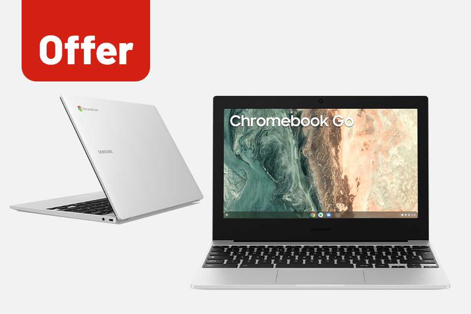 Lowest ever price on the Samsung Galaxy 11" 64GB Chromebook.
