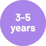 3 - 5 years.