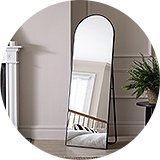 Freestanding mirrors.
