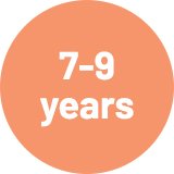 7-9 years.