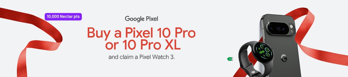 Google Pixel. Buy a pixel 10 pro or 10 pro xl and claim a pixel watch 3.