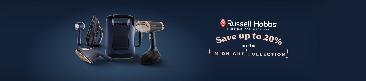 Russell Hobbs. Save up to 20% on the midnight collection.