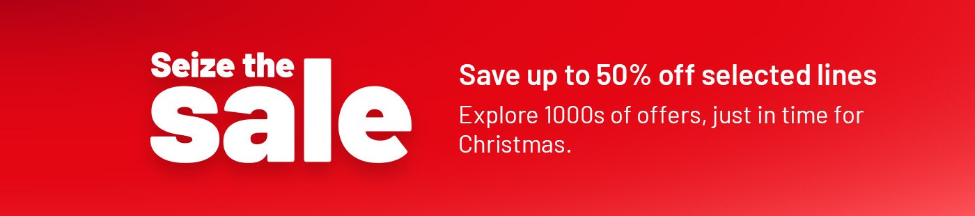 Save up to 50% off selected lines. Explore 1000s of offers, just in time for Christmas.