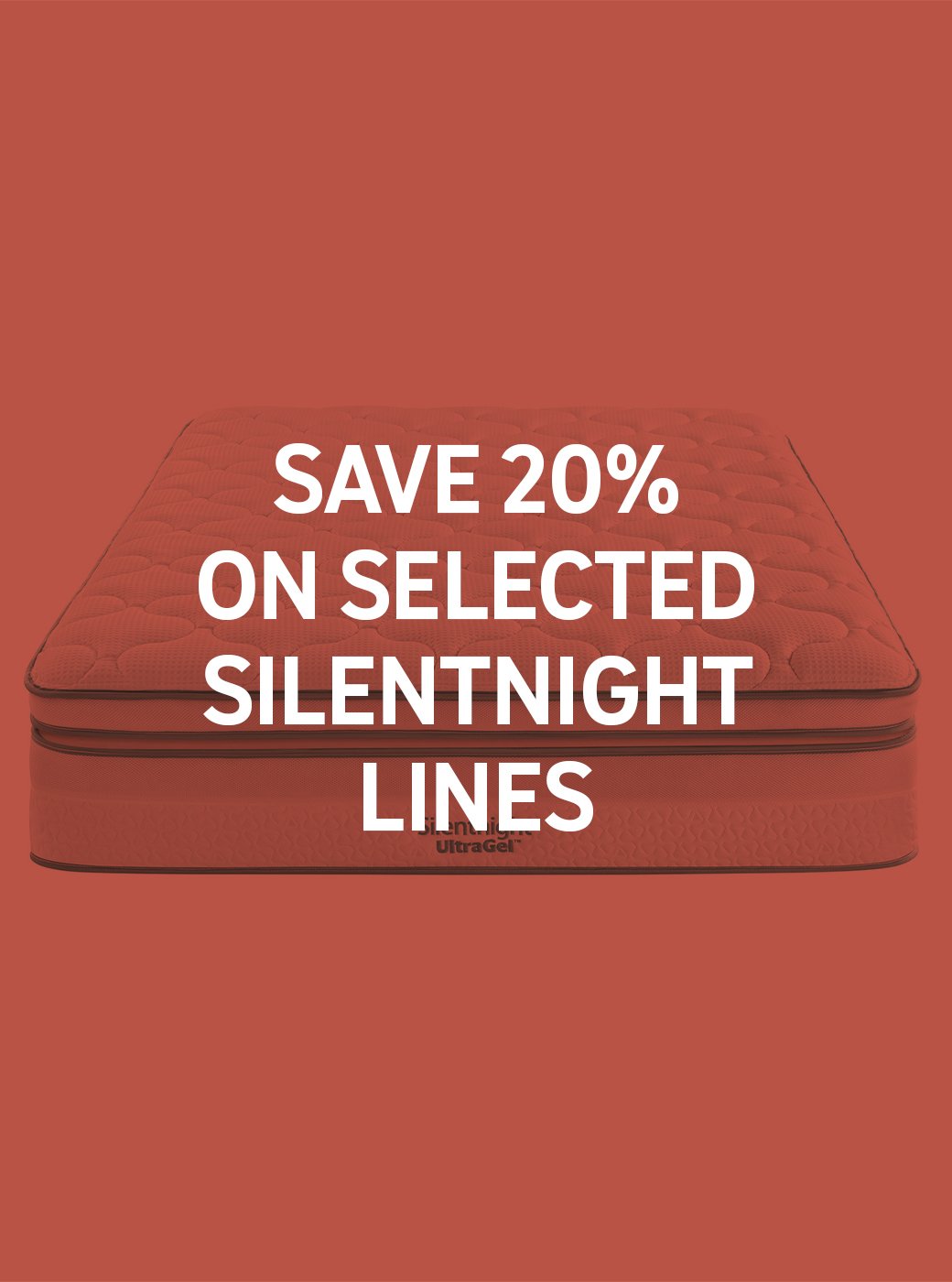 Save on selected Silentnight lines use code SILENT20 plus free delivery. Shop now.