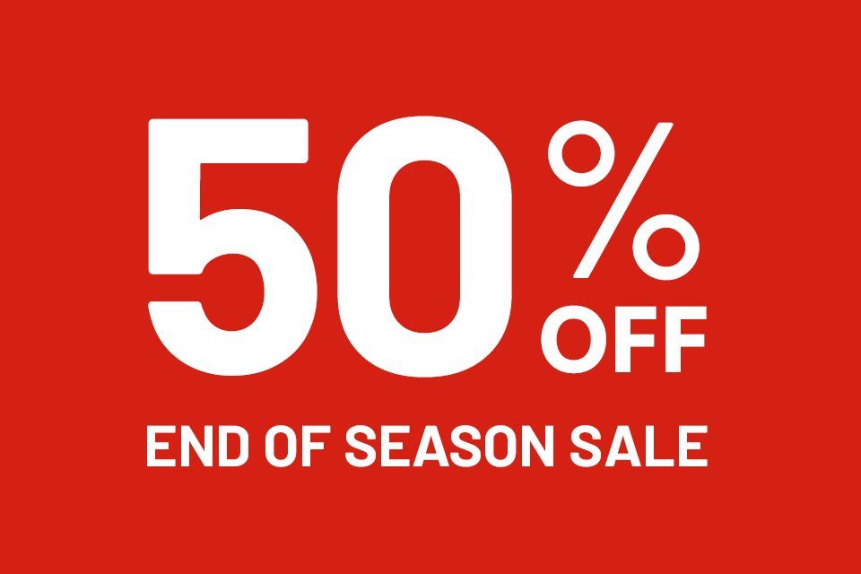 20% off End of season sale.