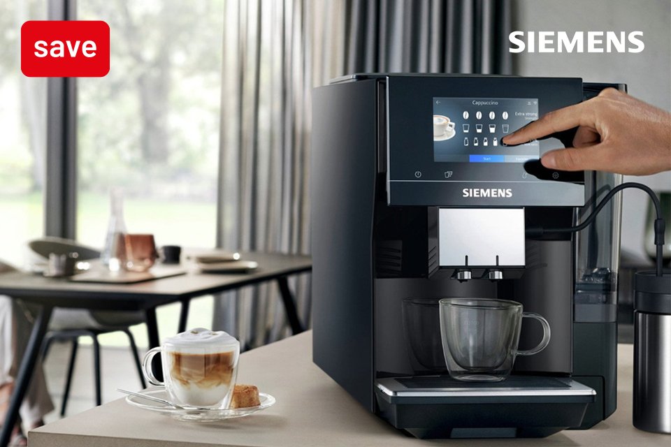 Save 15% on selected Siemens appliances use code COFFEE at checkout.