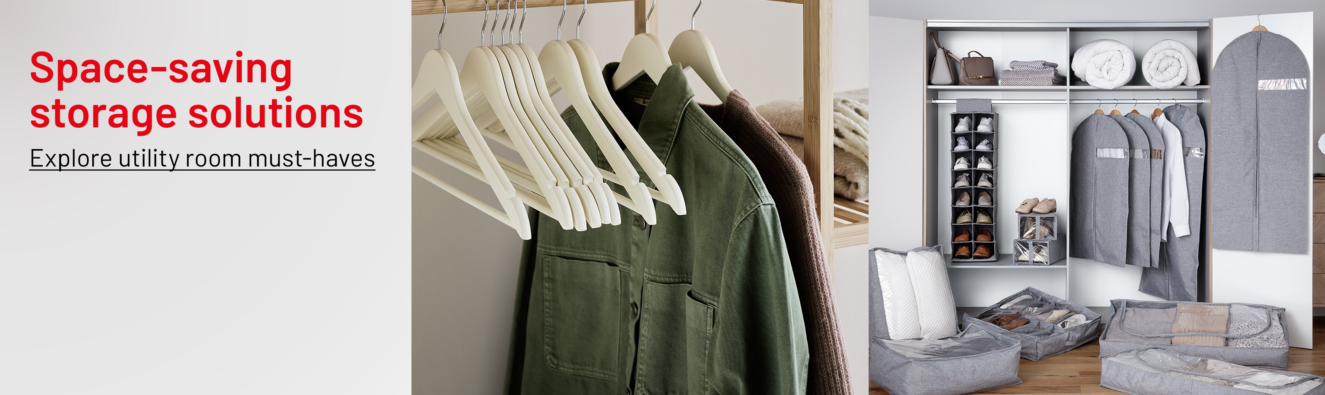 Habitat Pack of 2 Dress Covers - Grey.