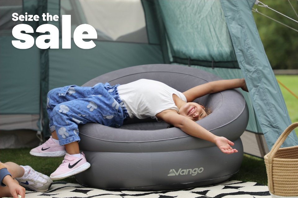 Seize the sale. Save up to 50% on selected camping. Your outdoor escape starts here.