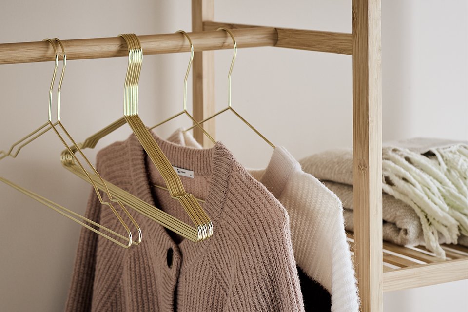 Habitat Pack of 10 Hangers - Golden.